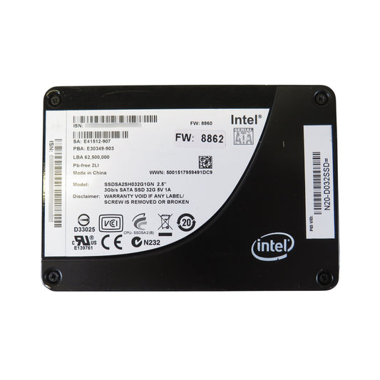 Cisco N20-D032SSD 32GB 2.5" SATA 3Gbps Solid State Drive (Refurbished)
