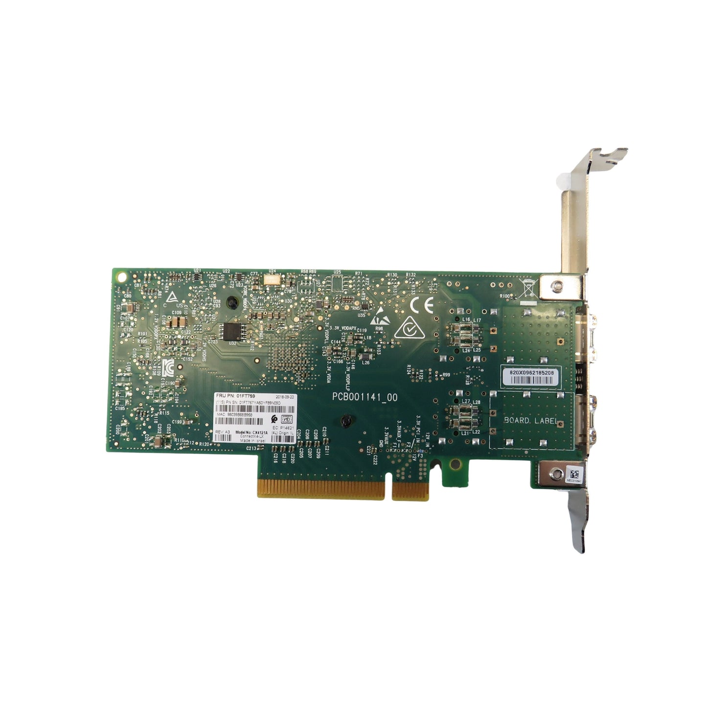 IBM 01FT759 EC2S PCIe3 2 Port 10GB SFP+ NIC & RoCe SR/Cu Power9 Adapter (Refurbished)