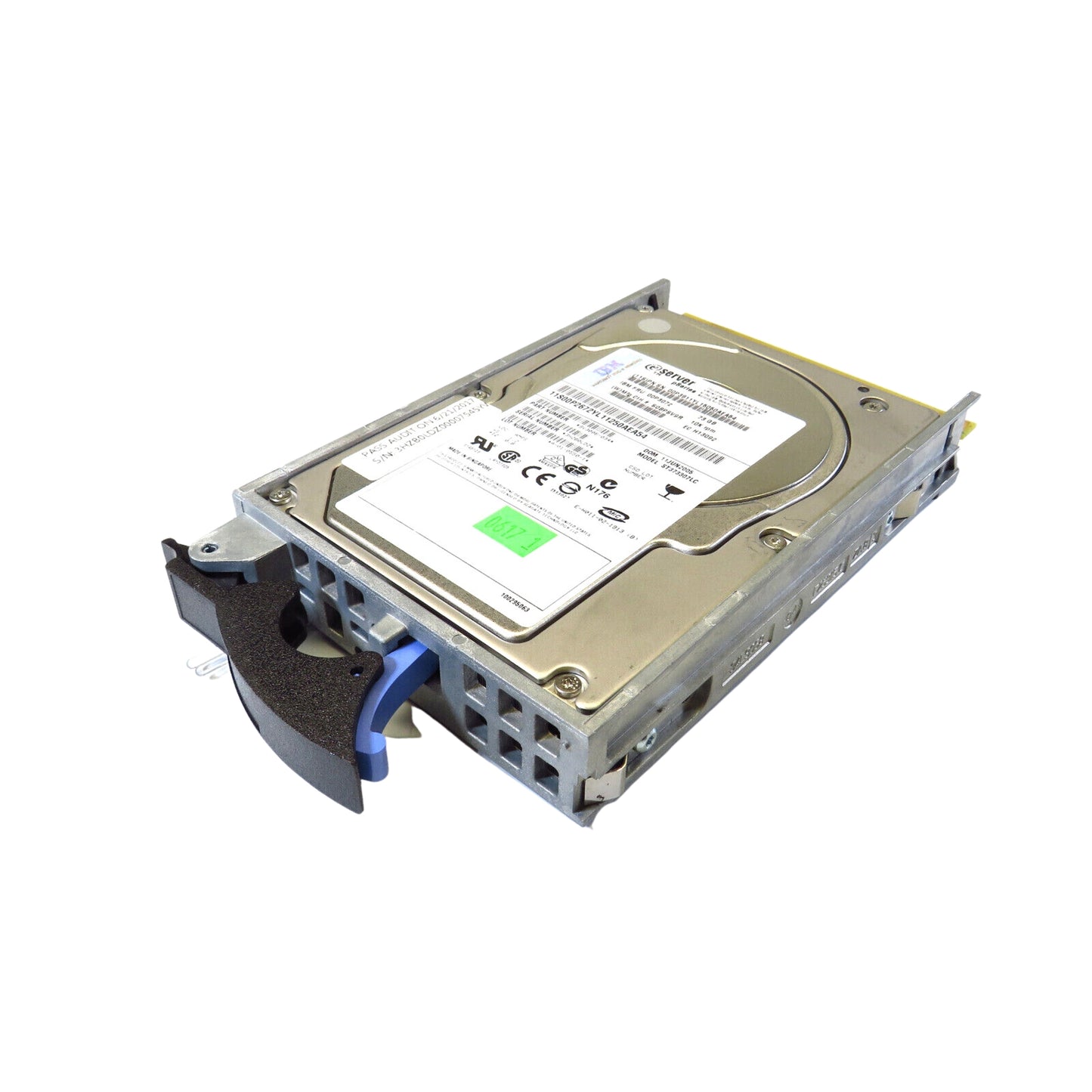 IBM 00P3072 3.5" 73GB 15000RPM SCSI Hard Disk Drive (HDD), Silver (Refurbished)