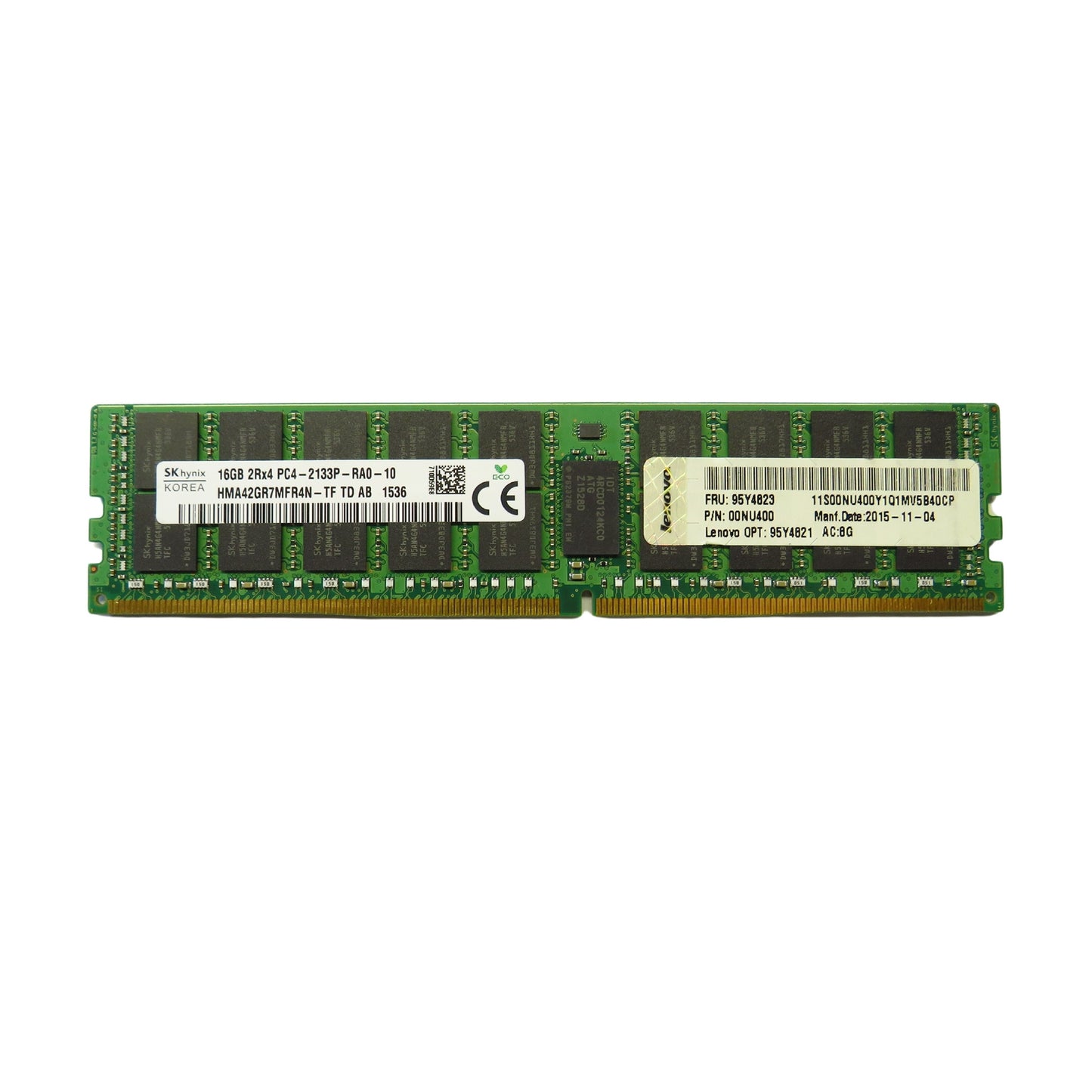 Lenovo 95Y4823 95Y4821 16GB 2Rx4 PC4-2133P 2133MHz DDR4 RDIMM Server Memory (Refurbished)