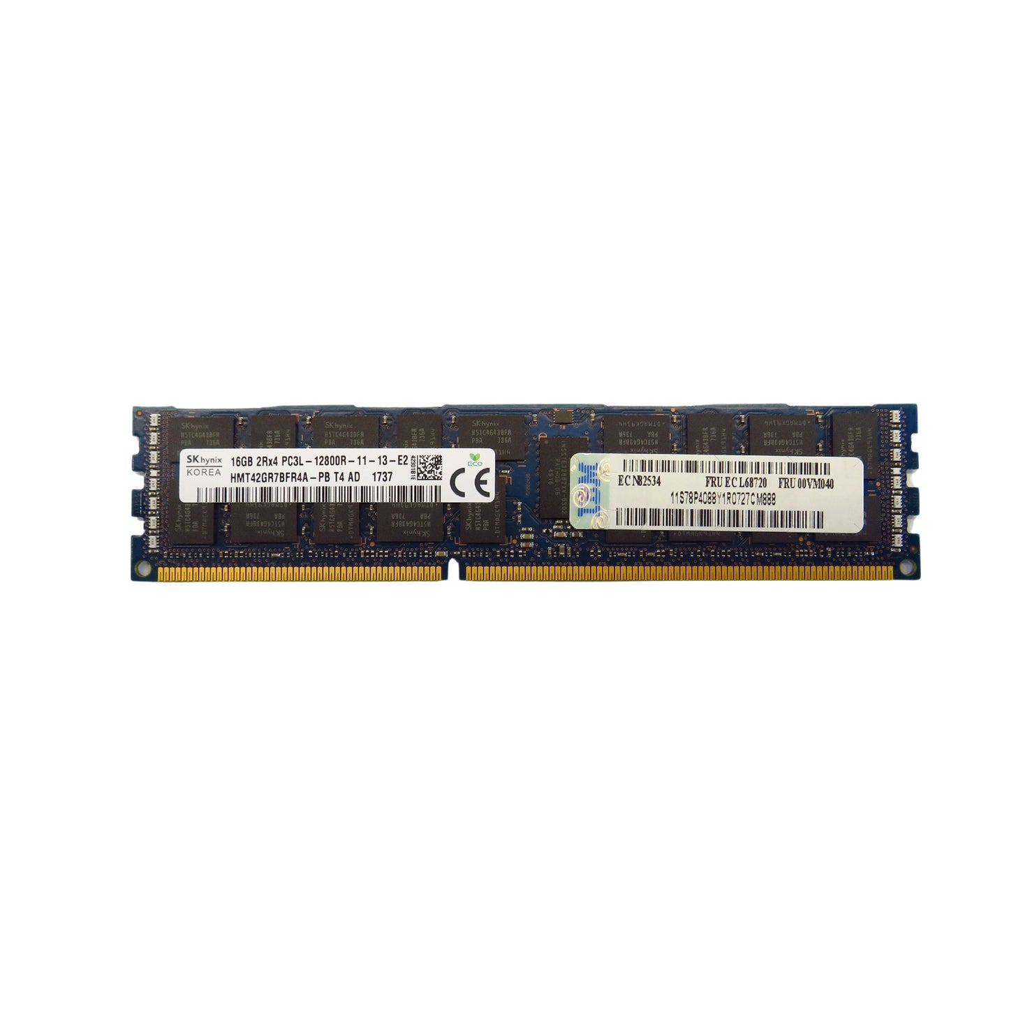 Hynix HMT42GR7BFR4A-PB 16GB 2Rx4 PC3L-12800R 1600MHz DDR3 ECC Server Memory (Refurbished)