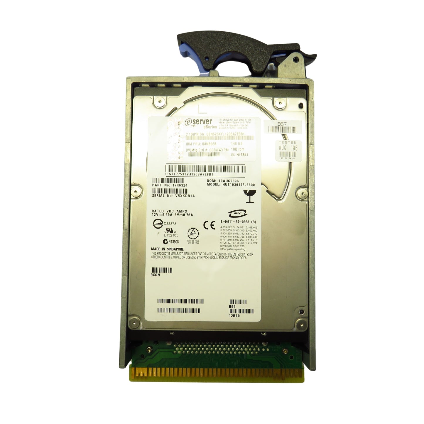 IBM 03N5265 146GB 10K RPM 3.5" SCSI U320 Hot Swap HDD Hard Drive (Refurbished)