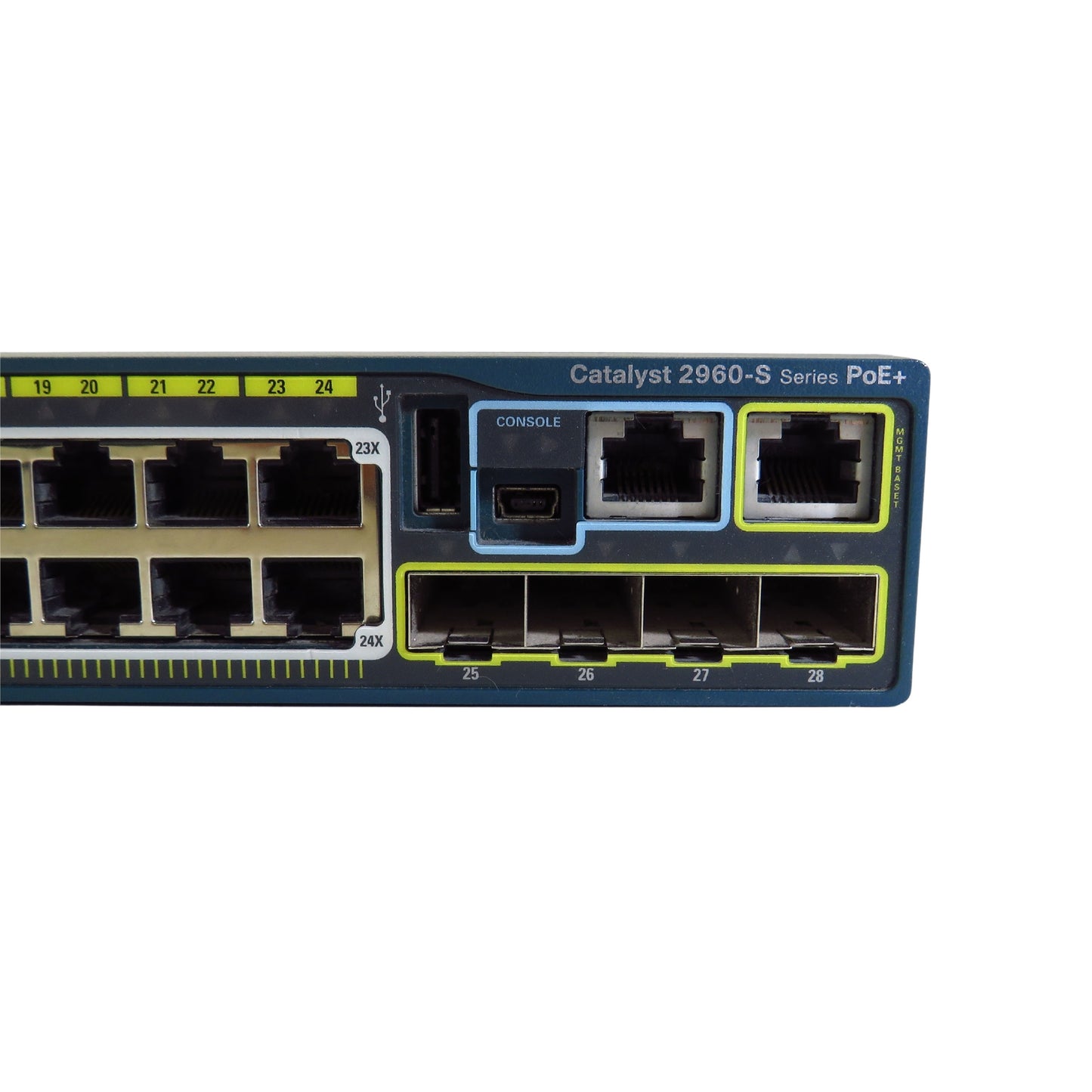 Cisco WS-C2960S-24PS-L Catalyst 2960-S PoE+ 24 Port 10/100/1000 1GbE Switch (Refurbished)