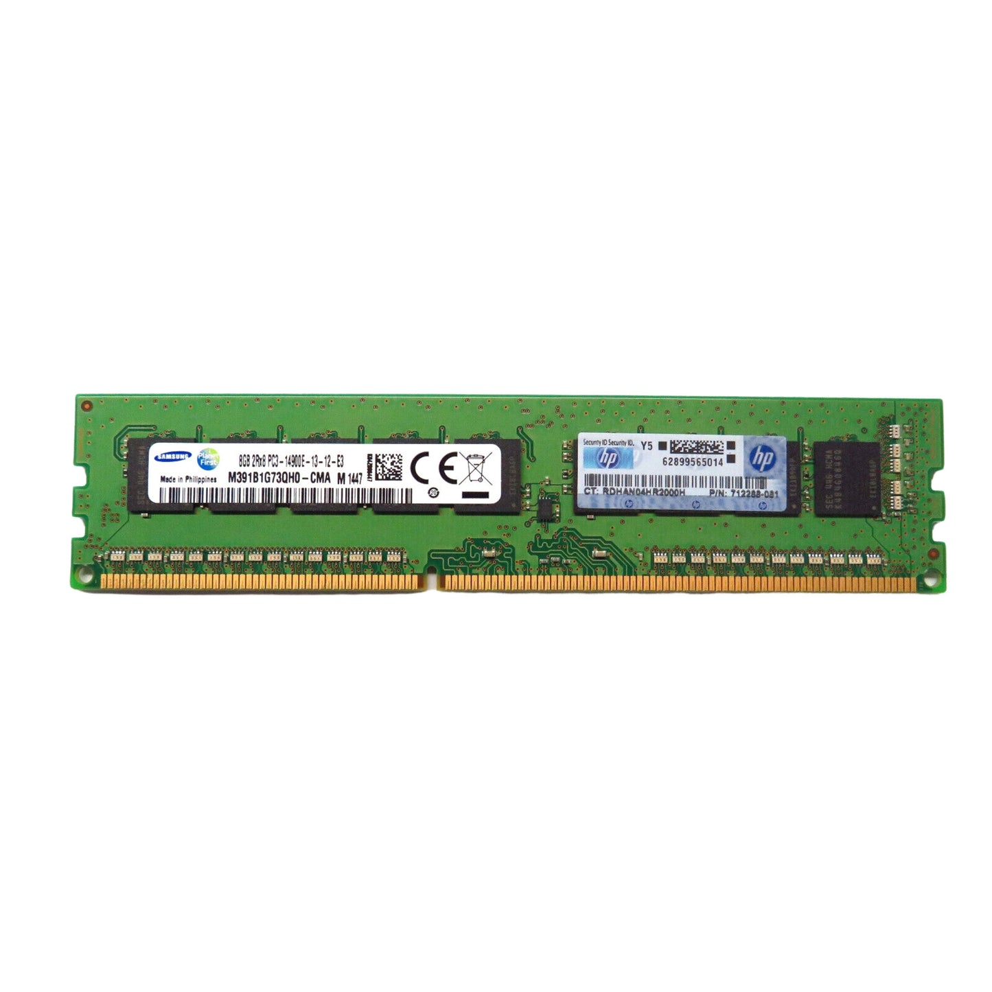 HP 712288-081 8GB 2Rx8 PC3-14900E 1866MHz DDR3 UDIMM Server Memory (Refurbished)