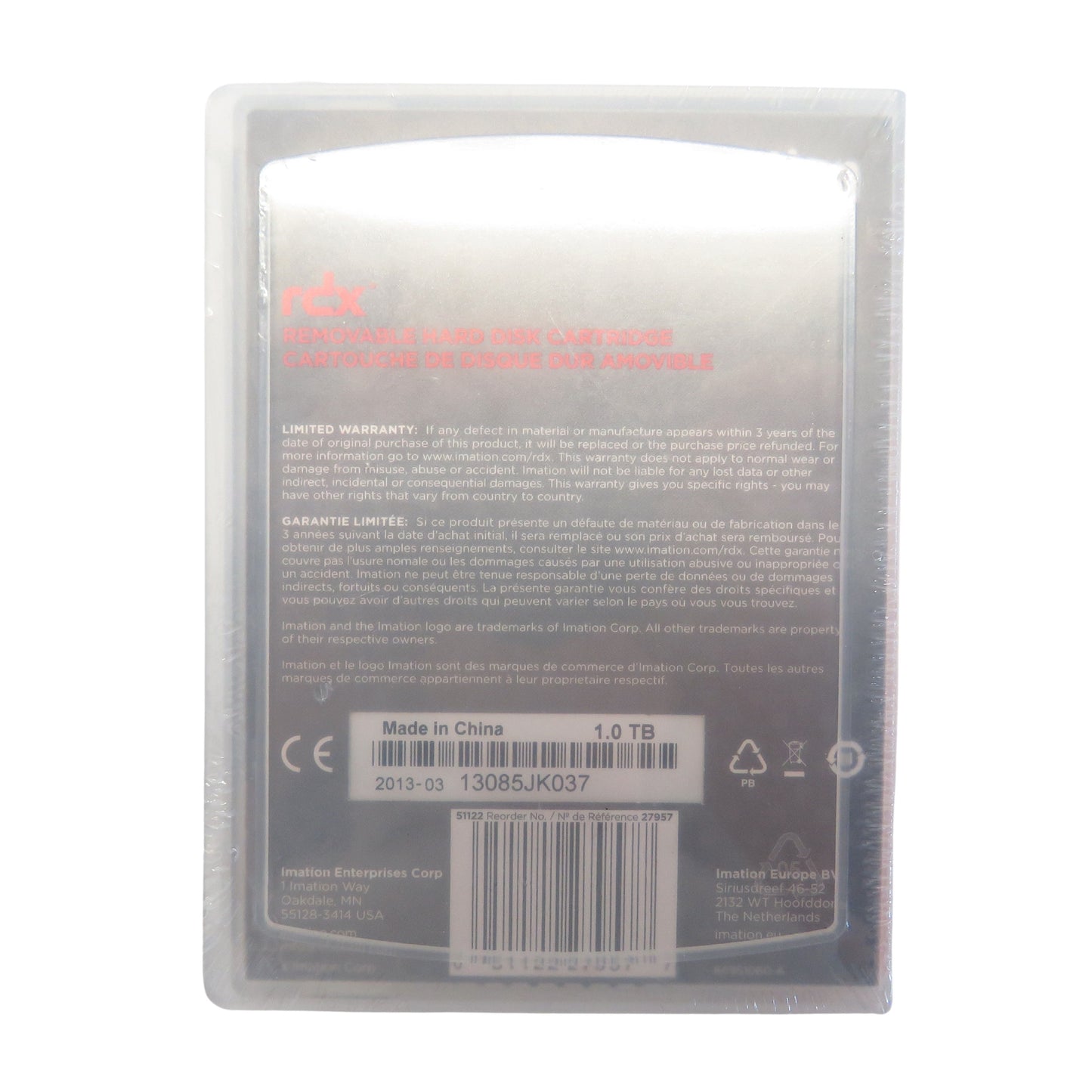 Imation 27957 1TB RDX Removable Hard Disk Cartridge for PowerVault RD1000