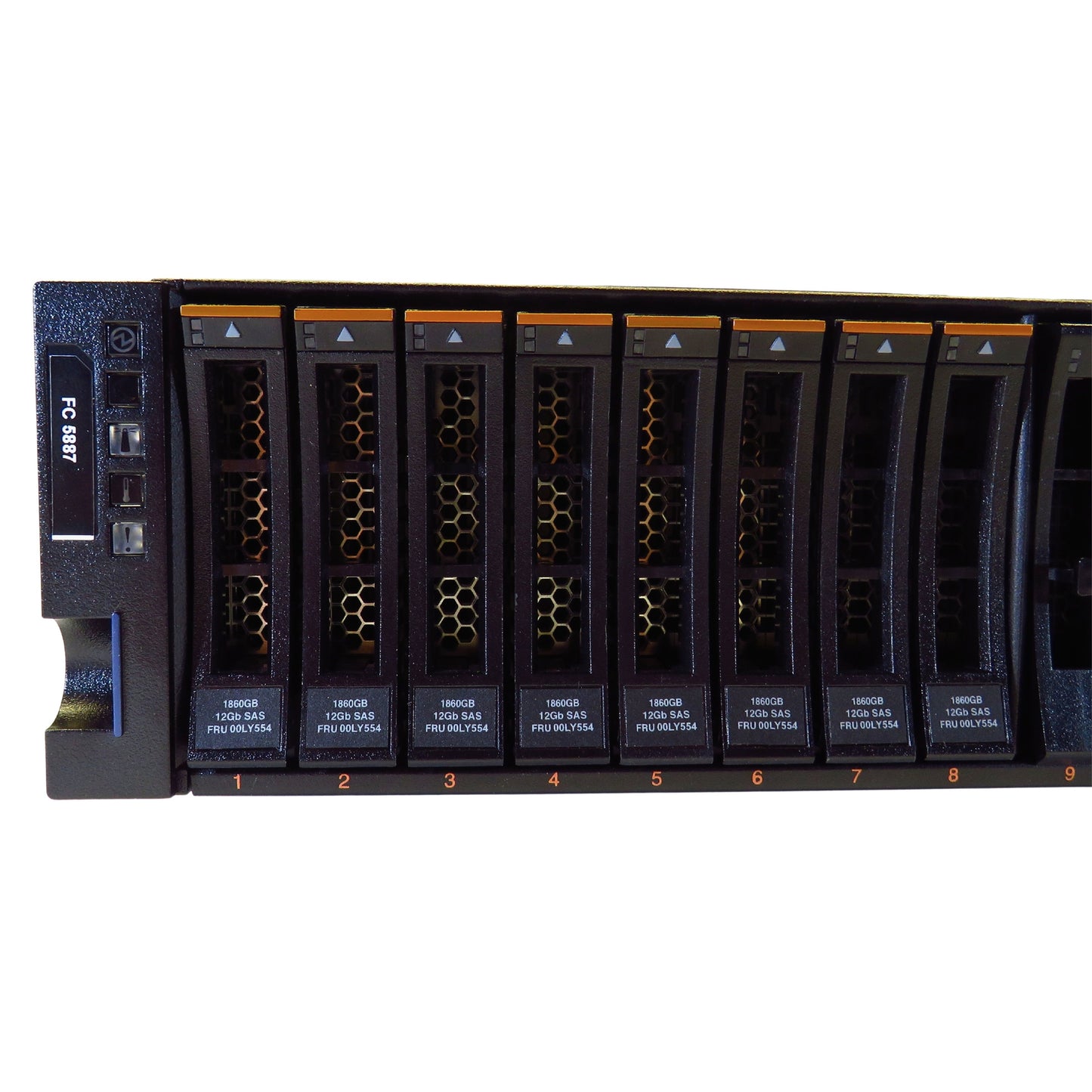 IBM ESLS XP24SX 24 Bay SFF SAS Storage Enclosure w/ 8x 1.8TB SSD (Refurbished)