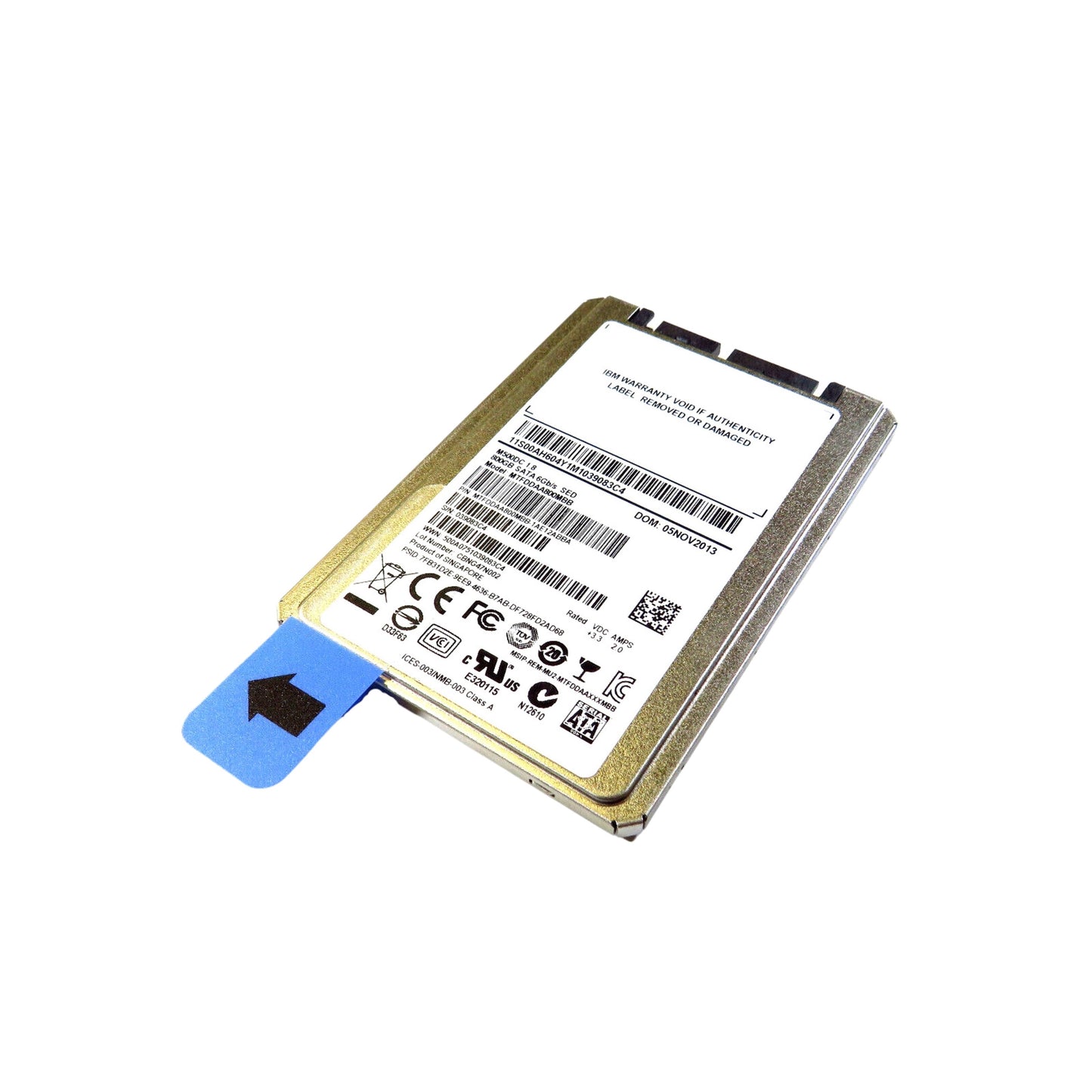 IBM 00AH604 98Y5061 800GB 1.8" SATA 6Gbps P500DC Solid State Drive (Refurbished)