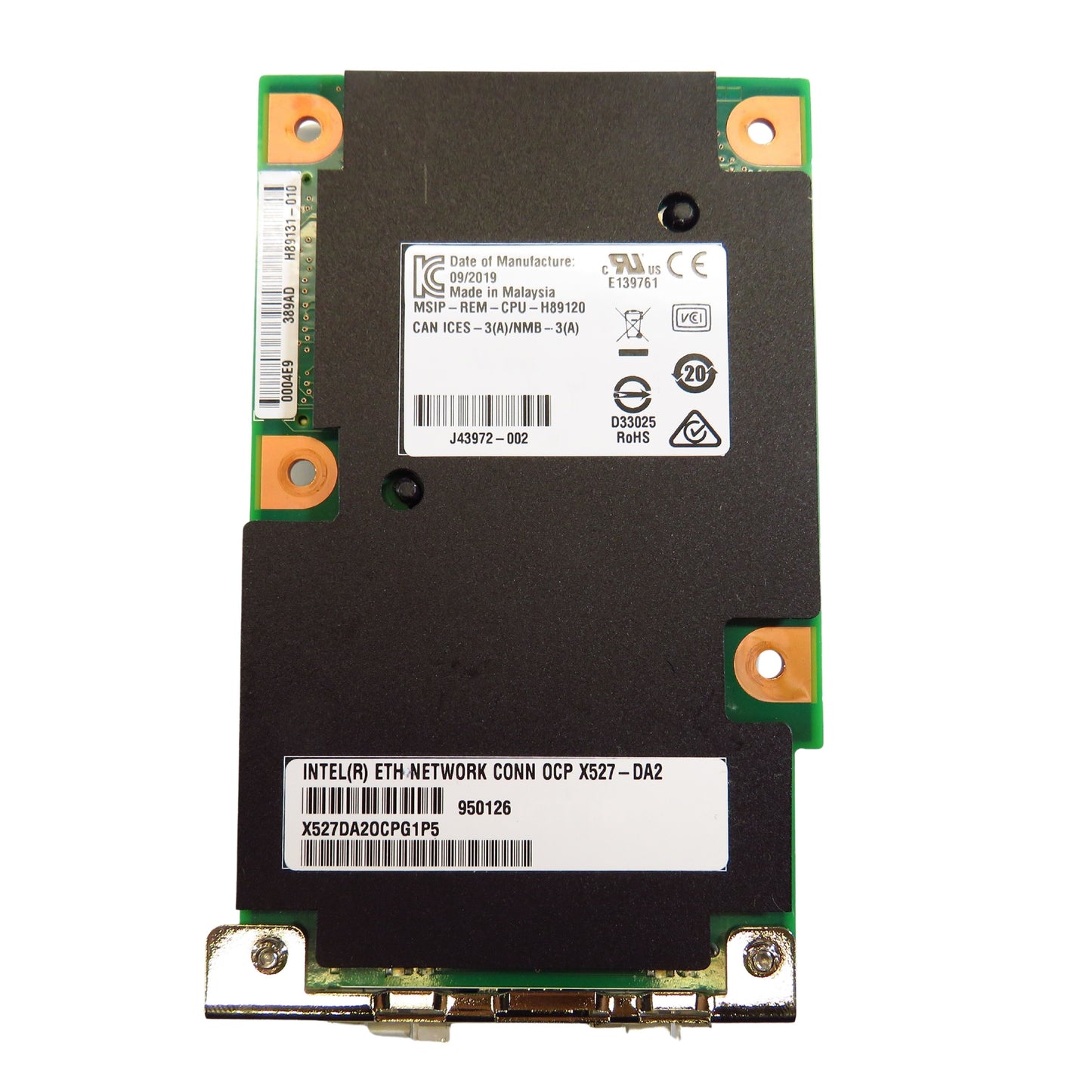 Intel X527-DA2 Dual Port 10GbE SFP+ OCP Network Mezzanine Card (Refurbished)