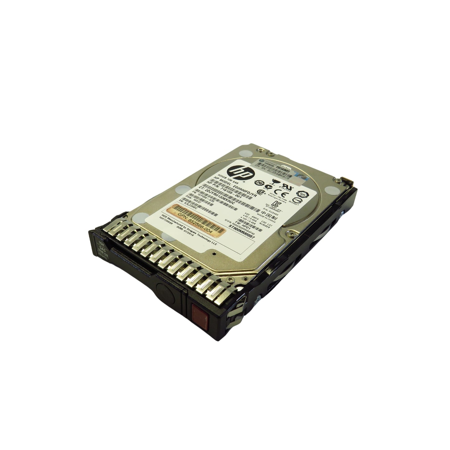 HP 653971-001 652589-B21 900GB 10K RPM 2.5" SAS 6Gbps HDD Hard Drive (Refurbished)
