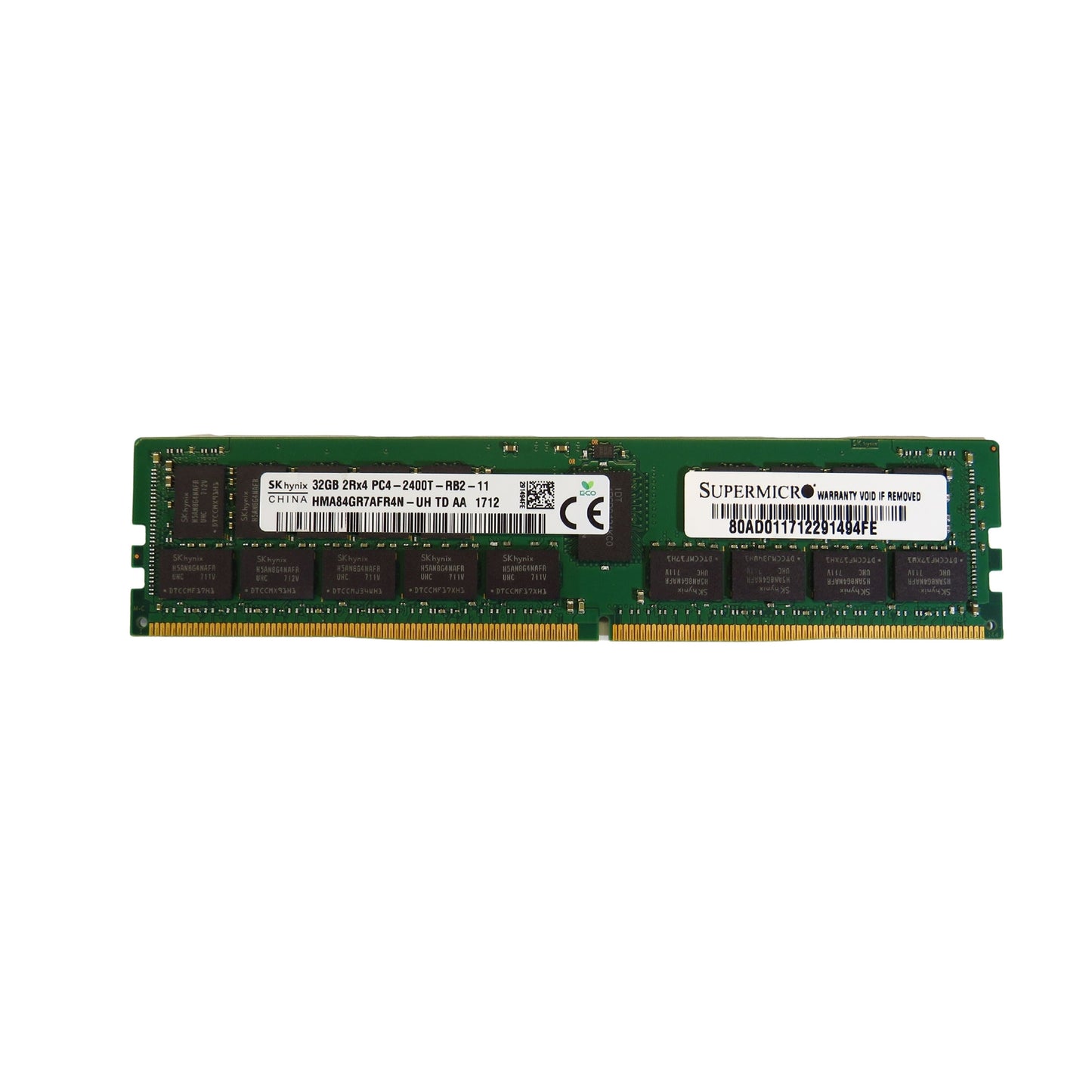 Supermicro MEM-DR432L-HL02-ER24 32GB 2Rx4 2400MHz DDR4 ECC Server Memory (Refurbished)
