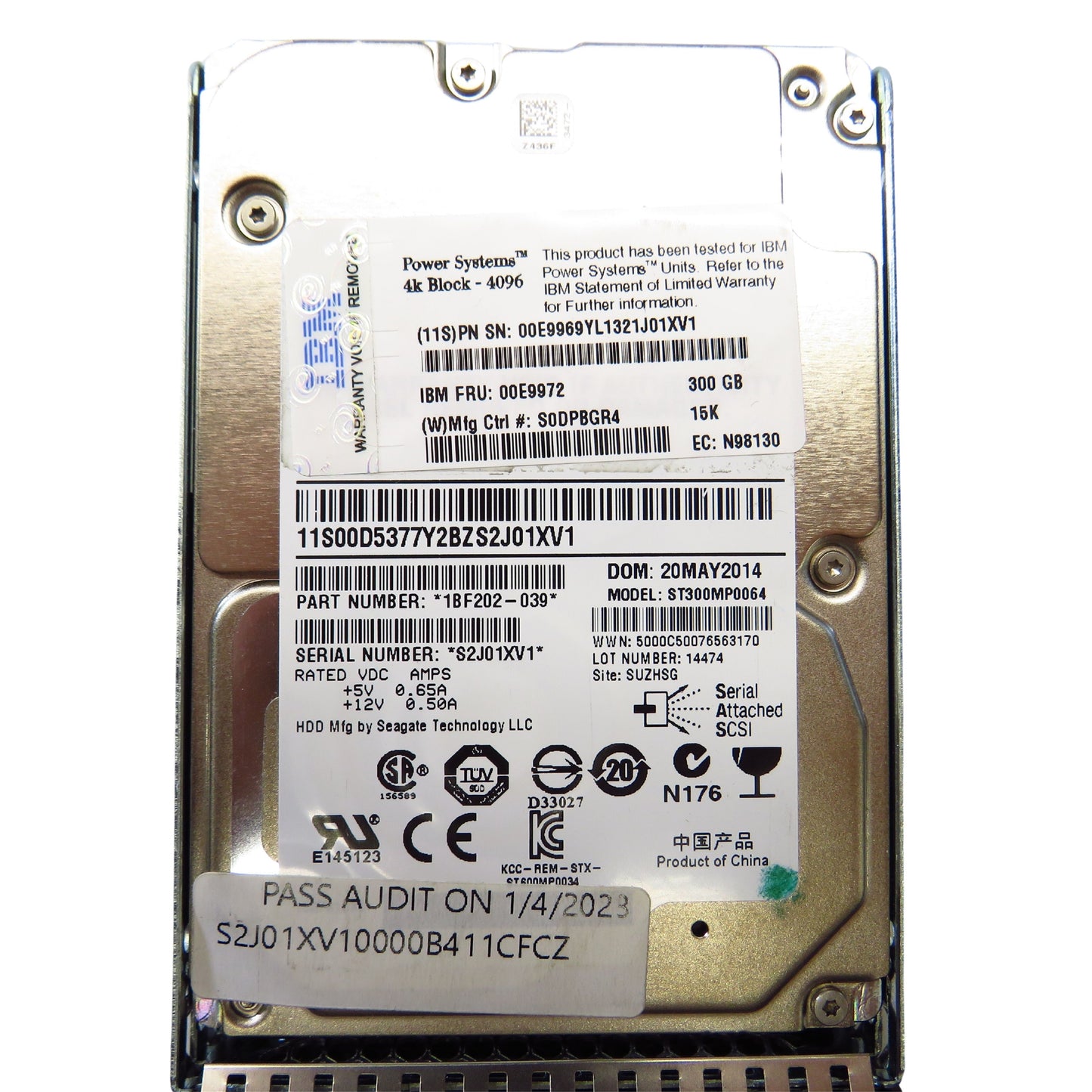 IBM 00E9972 300GB 15K RPM 2.5" SAS 6Gbps 4K HDD Hard Drive (Refurbished)