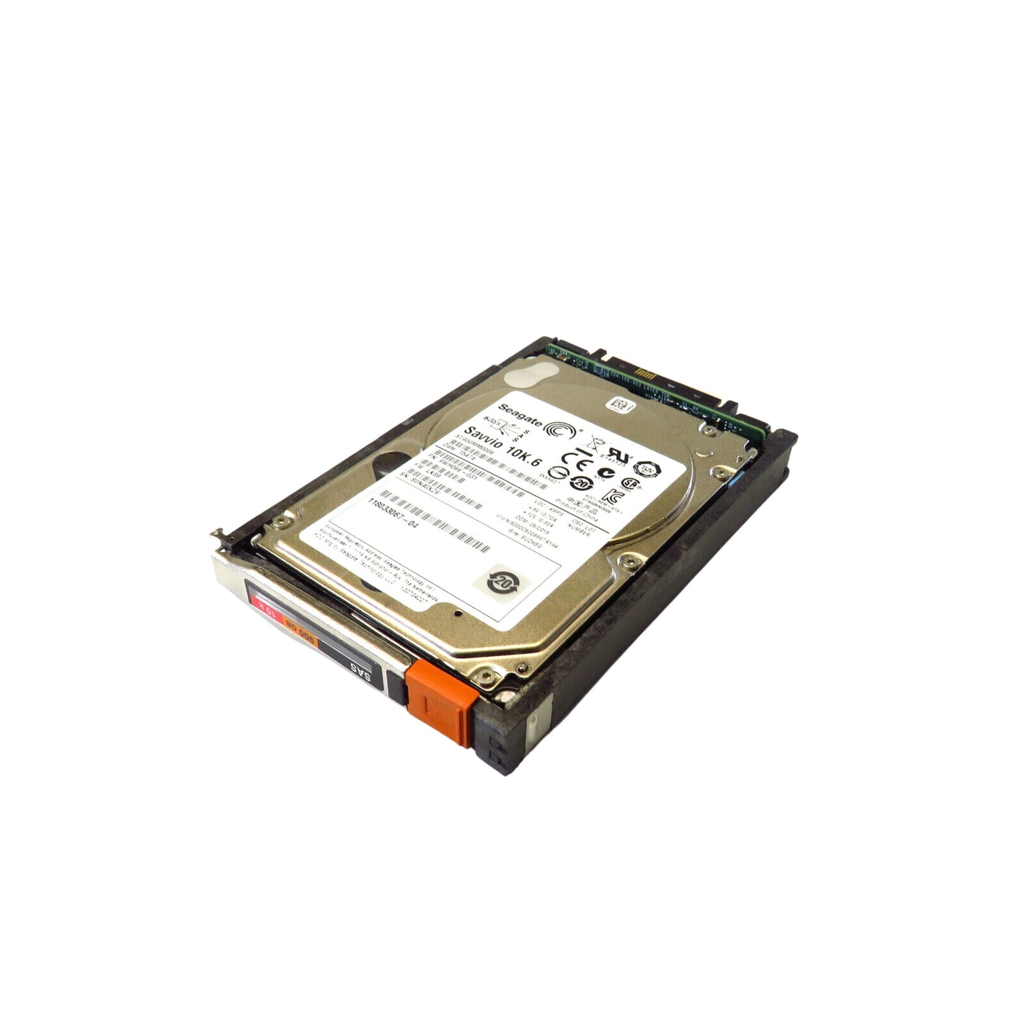 EMC 005050212 2.5" 900GB 10000RPM SAS 6Gb/s Hard Disk Drive (HDD), Silver (Refurbished)
