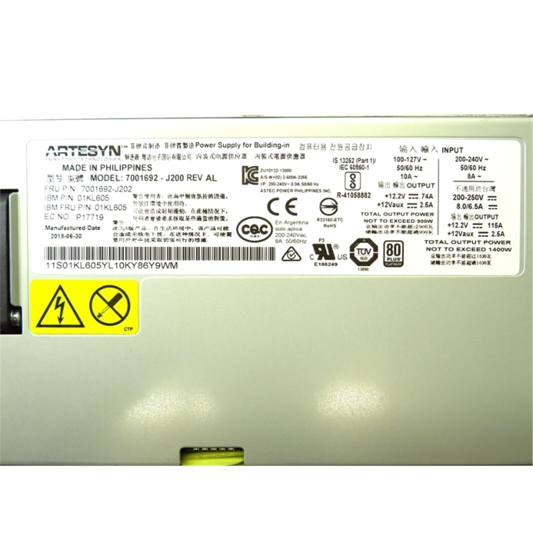 IBM 01KL605 1400W Proprietary Power Supply (Refurbished)