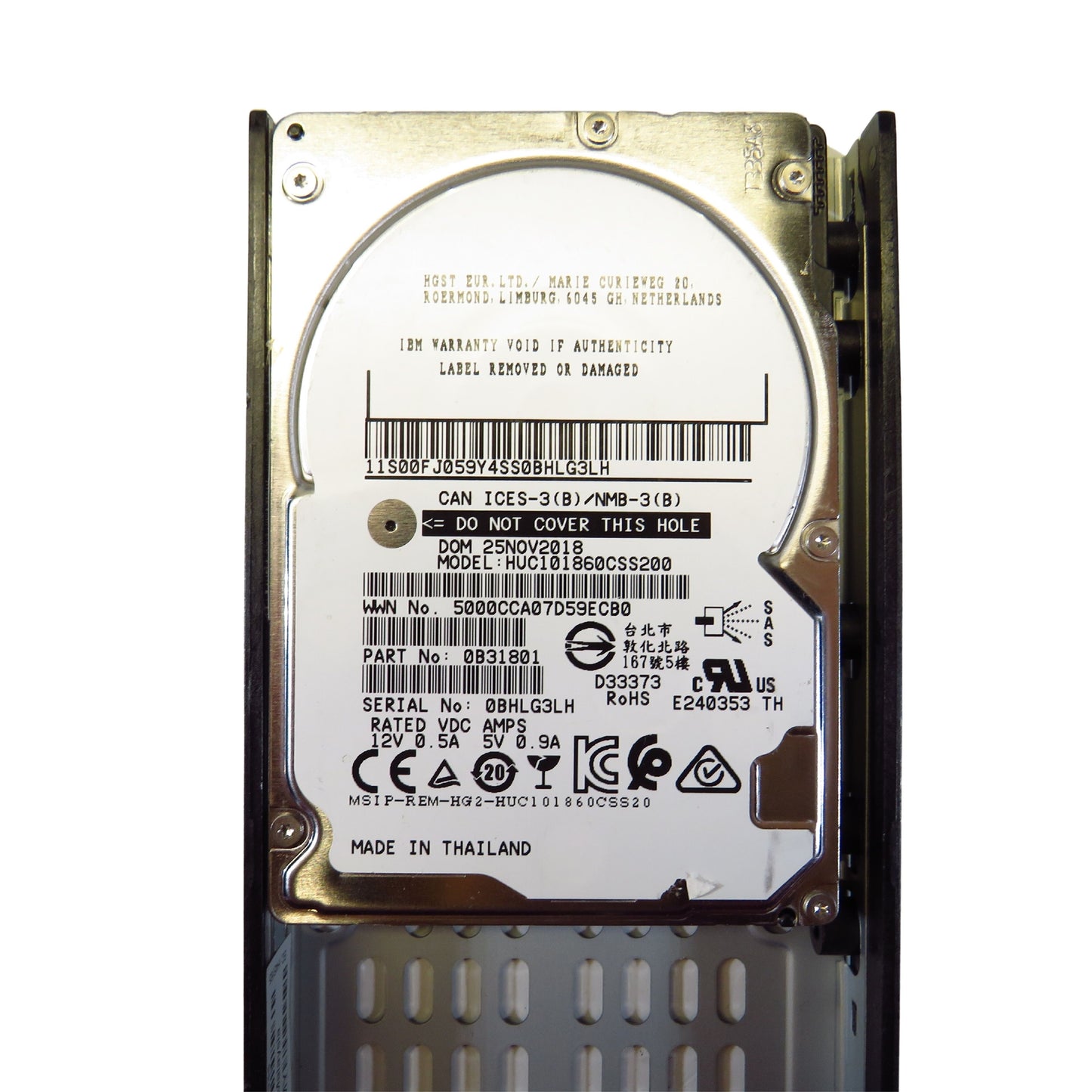 IBM 00L4520 450GB 10K RPM 2.5" SAS 6Gbps SFF V7000 HDD Hard Drive (Refurbished)