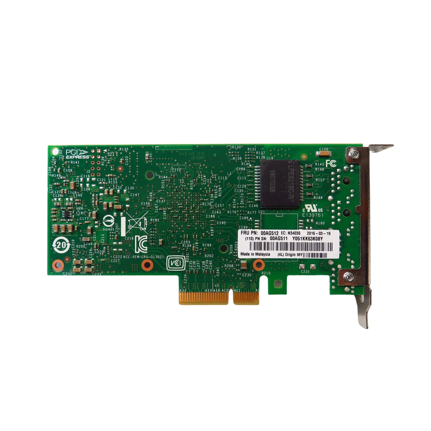 IBM 00AG512 00AG511 Intel I350-T2 2 Port 1GbE BASE-T Adapter Card (Refurbished)