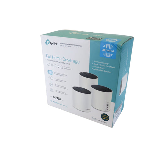 TP-Link Deco X25 (3 pack) AX1800 Whole Home Mesh Wi-Fi 6 System