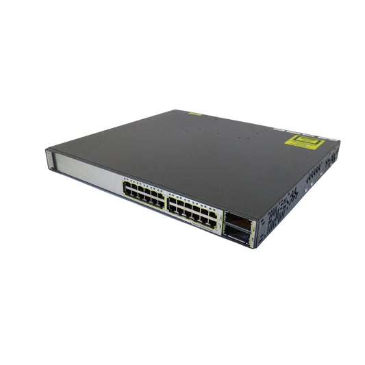 Cisco WS-C3750E-24TD-E 3750-E 24 Port GbE, 2 10GE(X2) 265W Switch (Refurbished)