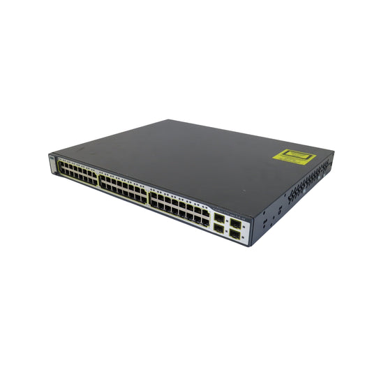 Cisco WS-C3750-48PS-S 3750 48 Port 10/100 PoE + 4 SFP Switch (Refurbished)