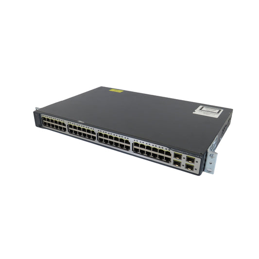 Cisco WS-C3750V2-48PS-E Catalyst 3750V2 48 10/100 PoE + 4 SFP Switch (Refurbished)