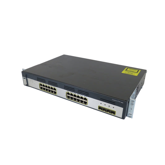 Cisco WS-C3750G-24TS-S Catalyst 3750 24 Port 10/100/1000 + 4 SFP Switch (Refurbished)