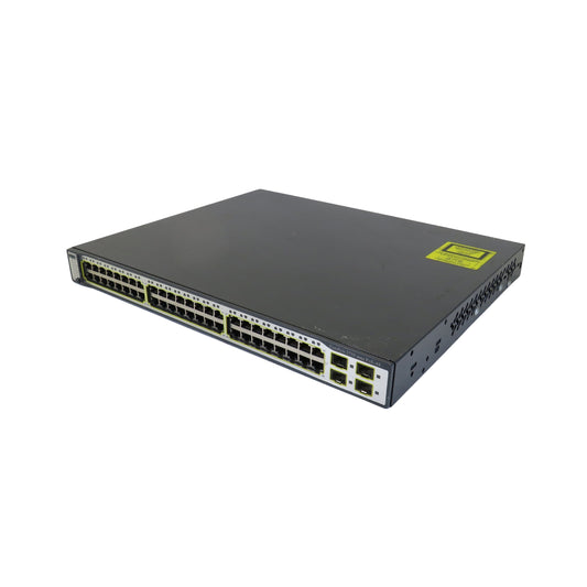 Cisco WS-C3750-48PS-E 3750 48 Port 10/100 PoE + 4 SFP Switch (Refurbished)