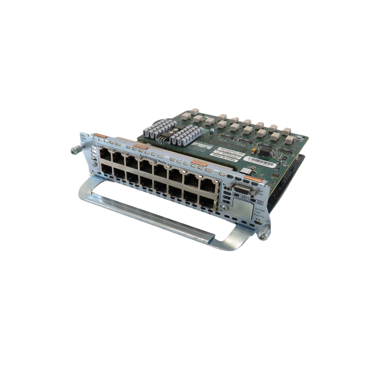 Cisco NM-16ESW 16 Port 10/100 EtherSwitch NM w/ Power Daughtercard PPWR-DCARD-16ESW (Refurbished)