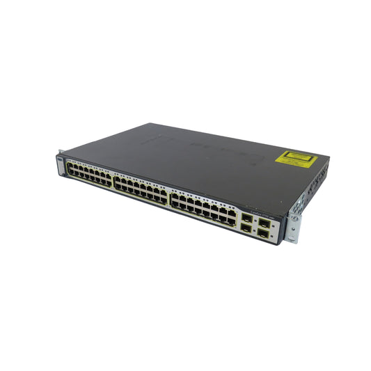 Cisco WS-C3750-48TS-S Catalyst 3750 48 Port 10/100 + 4 SFP Switch (Refurbished)