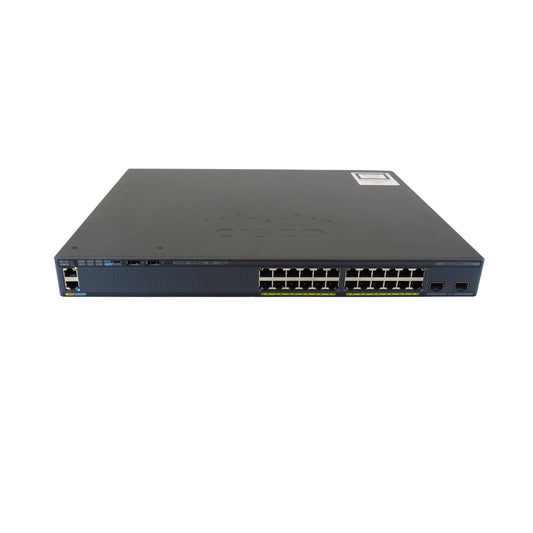 Cisco WS-C2960X-24PD-L Catalyst 2960-X 24-Port GbE 370W PoE+ Switch (Refurbished)