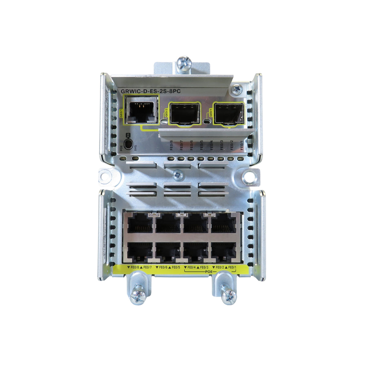 Cisco GRWIC-D-ES-2S-8PC 8 Port 10/100BaseTX PoE Ethernet Module (Refurbished)