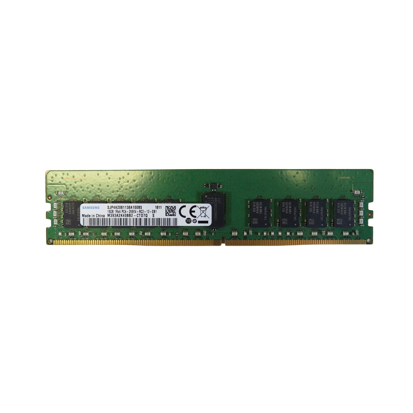 Samsung M393A2K40BB2-CTD7Q 16GB 1Rx4 PC4-2666 DDR4 RDIMM Server Memory (Refurbished)