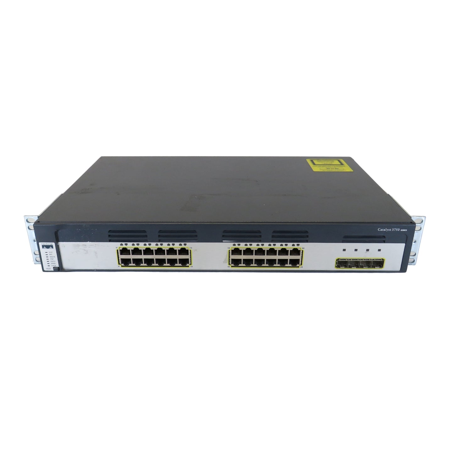 Cisco WS-C3750G-24TS-S Catalyst 3750 24 Port 10/100/1000 + 4 SFP Switch (Refurbished)