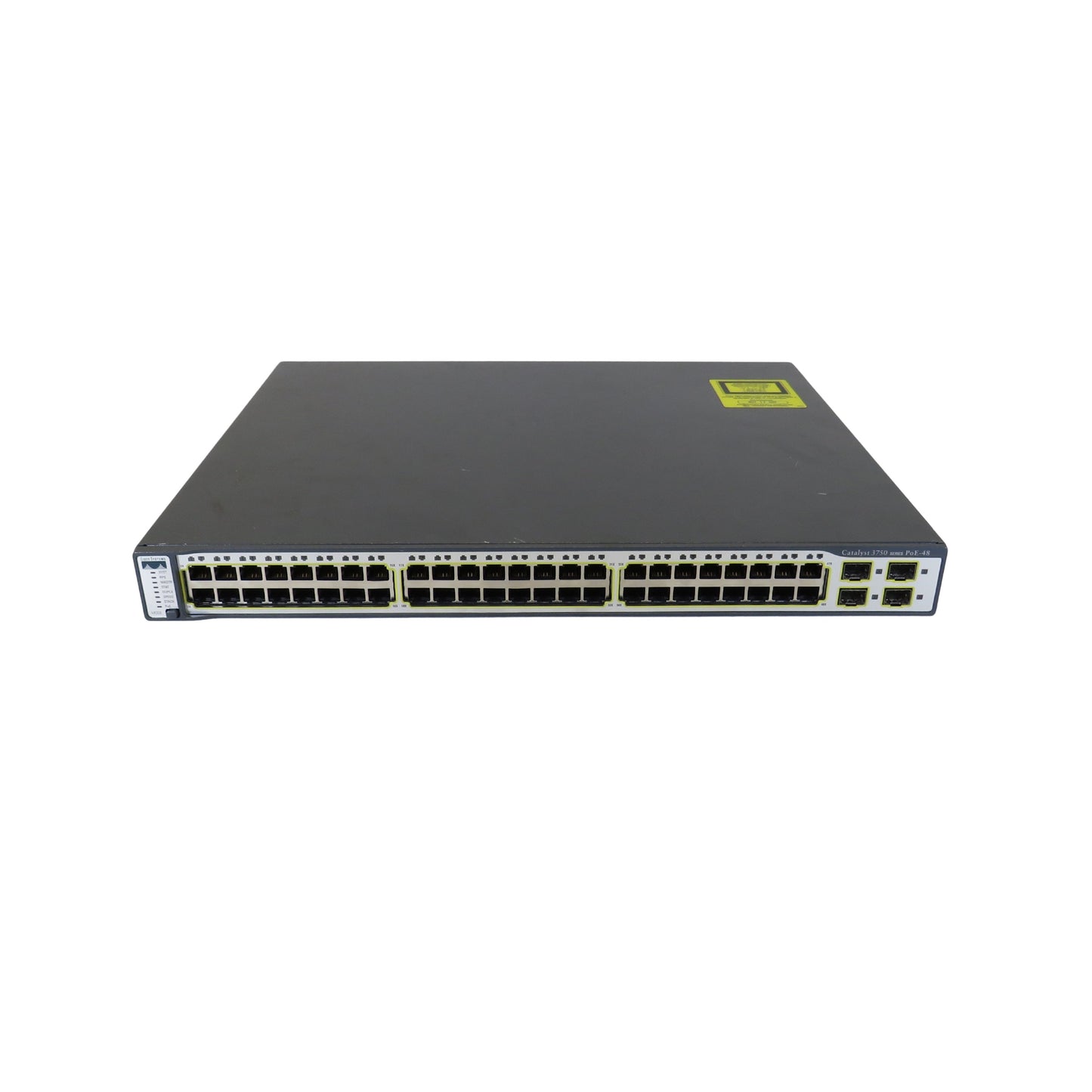 Cisco WS-C3750-48PS-S Catalyst 3750 48 Port 10/100 PoE + 4 SFP+ Switch (Refurbished)