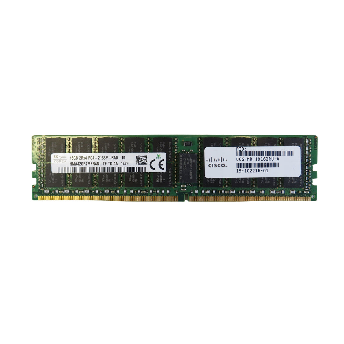Cisco UCS-MR-1X162RU-A 15-102216-01 16GB 2Rx4 PC4-2133P DDR4 Server Memory (Refurbished)