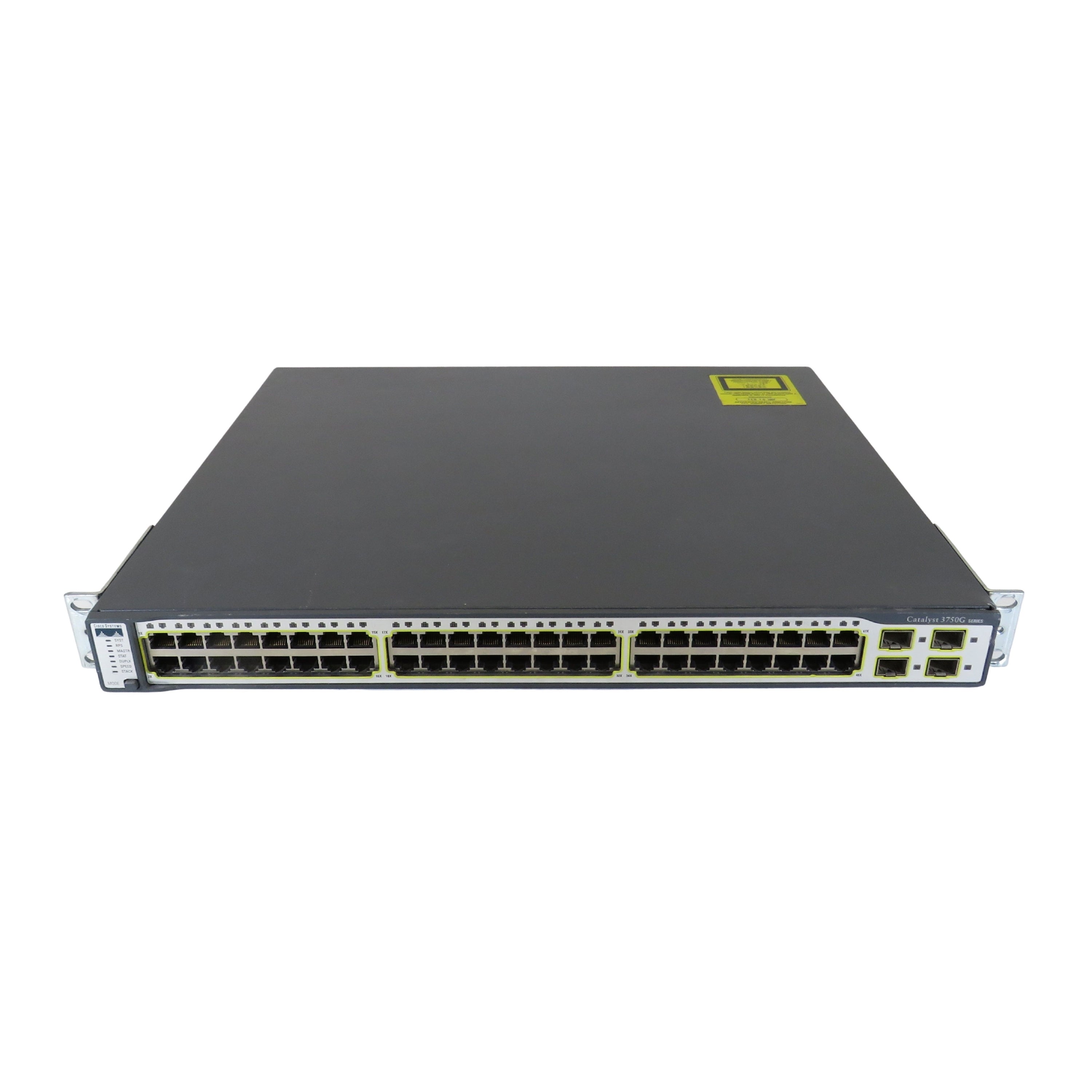 Cisco WS-C3750G-48TS-S Catalyst 3750 48 10/100/1000T + 4 SFP Network S ...