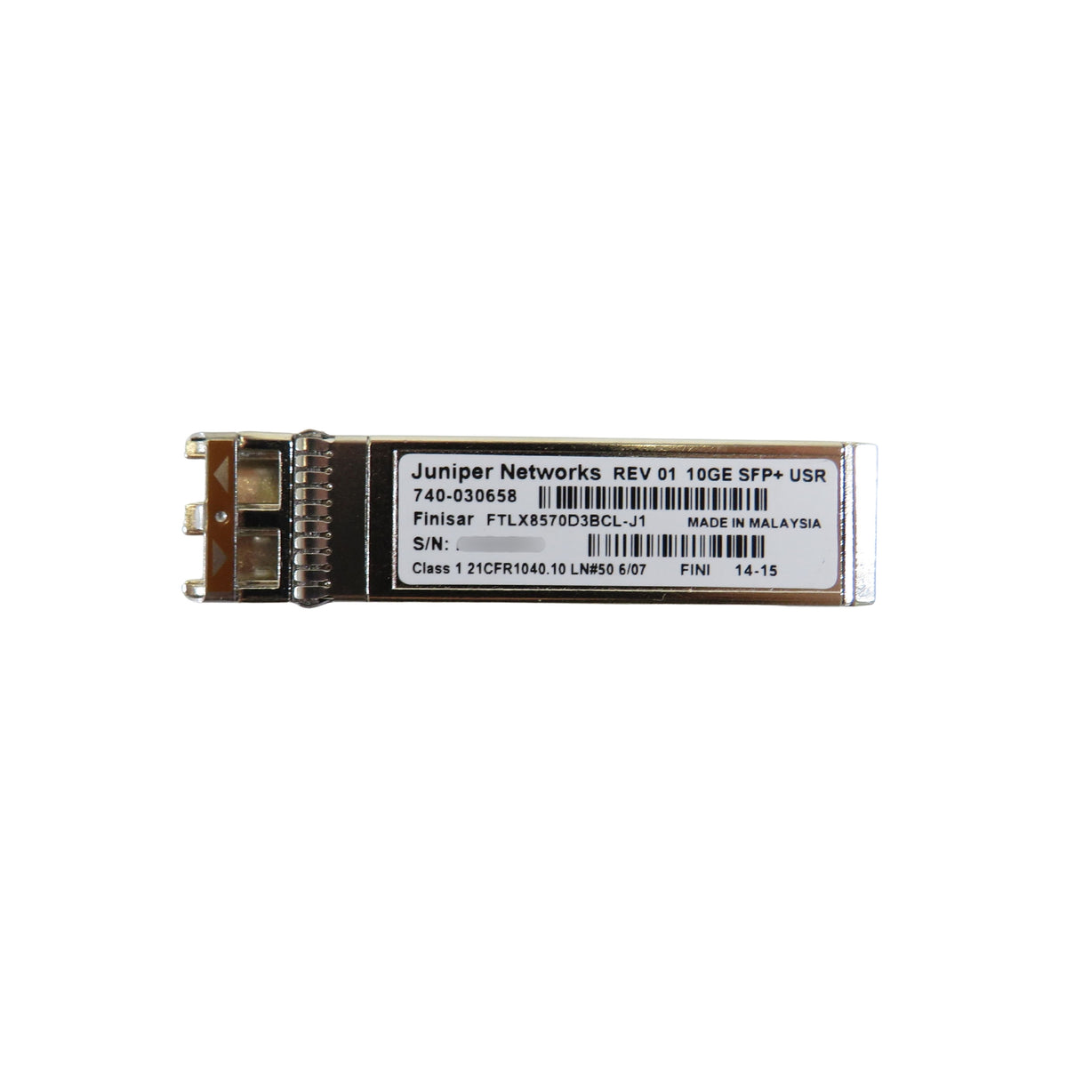 Juniper 740-030658 10GE SFP+ USR Transceiver Module (Refurbished)
