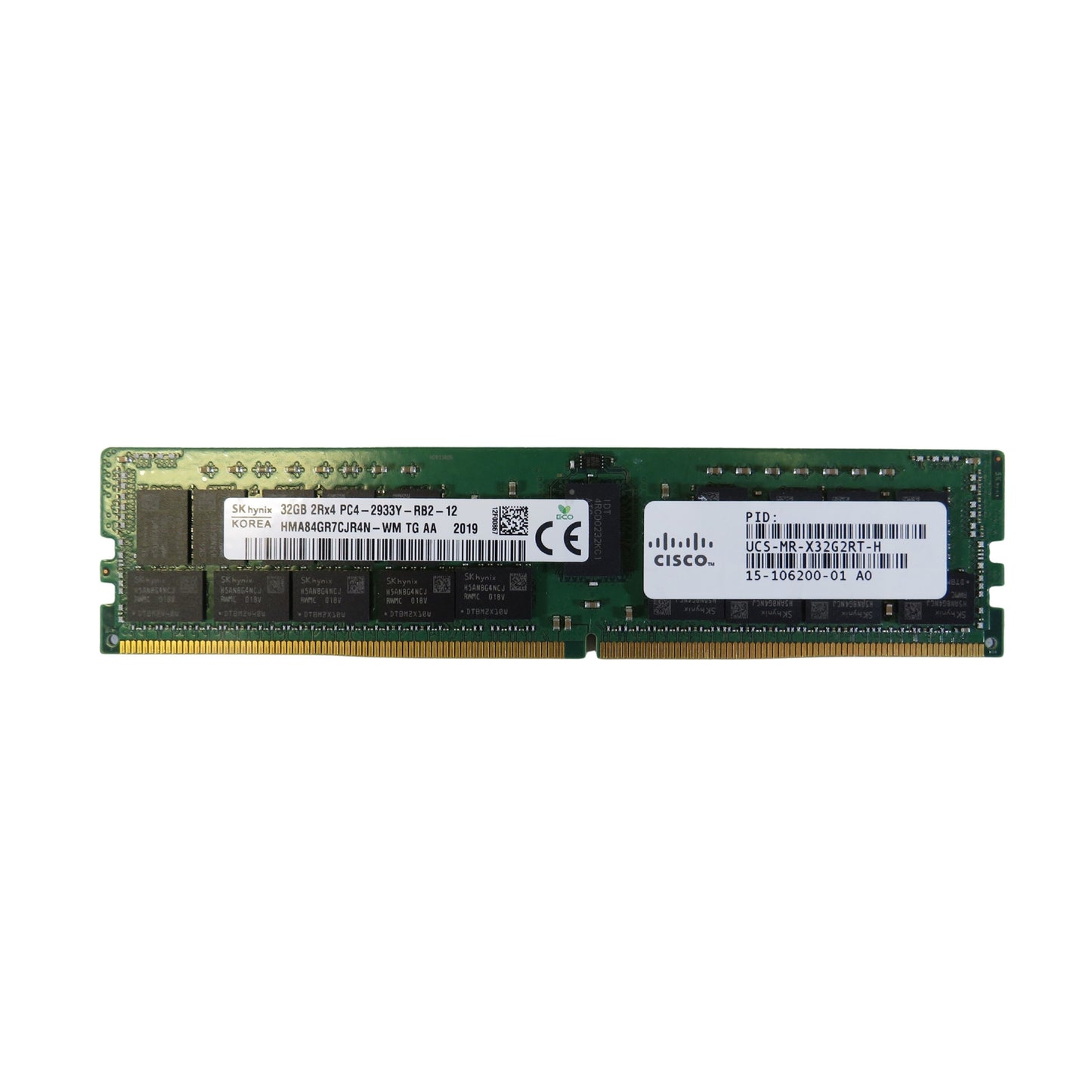 Cisco UCS-MR-X32G2RT-H 15-106200-01 32GB 2Rx4 PC4-2933 DDR4 Server Memory (Refurbished)