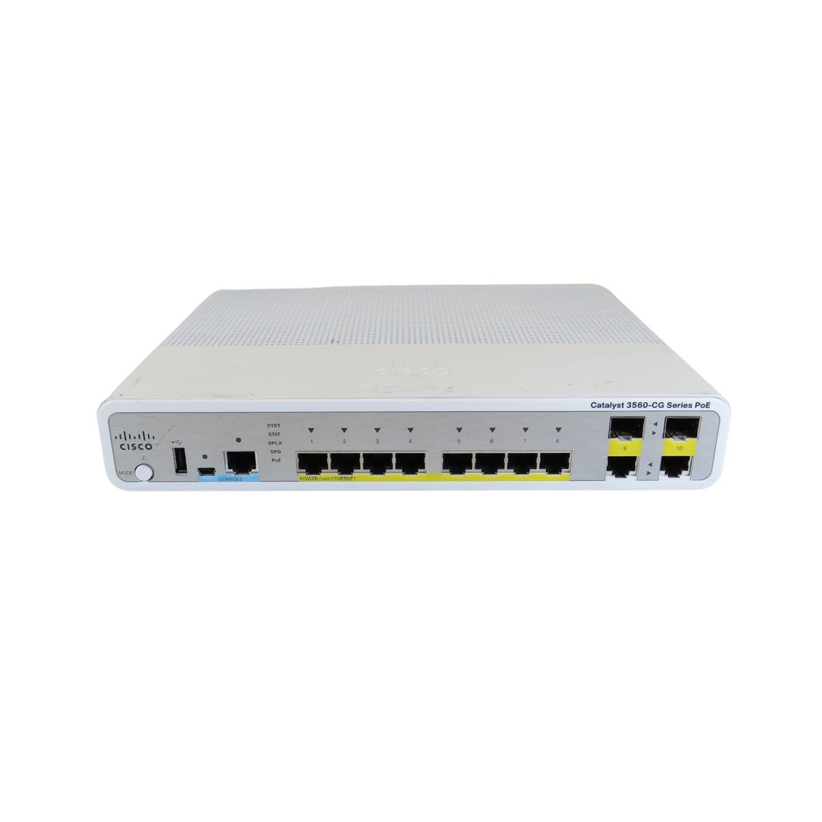 Cisco WS-C3560CG-8PC-S Catalyst 3560-C 8p GE PoE+ 2p Dual Purpose IP Base Switch (Refurbished)