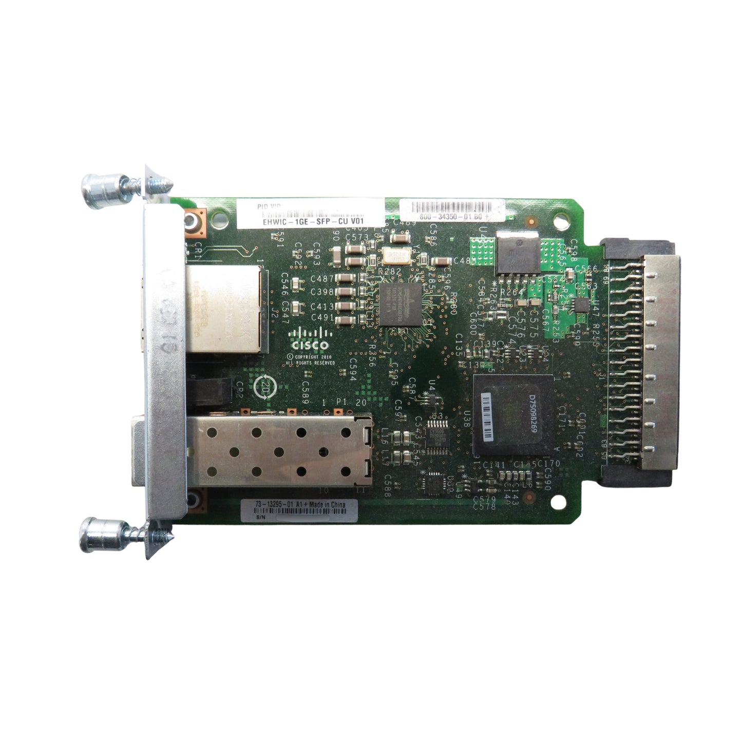 Cisco EHWIC-1GE-SFP-CU Enhanced HWIC, Dual Mode 1 Port SFP/Copper (Refurbished)