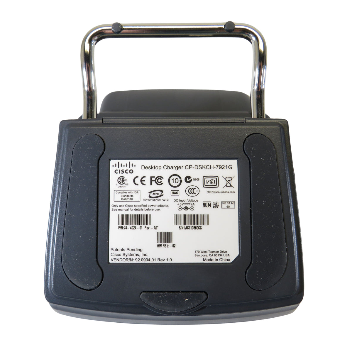 Cisco CP-DSKCH-7921G-BUN IP Phone 7921G Desktop Charger Power Supply (Refurbished)