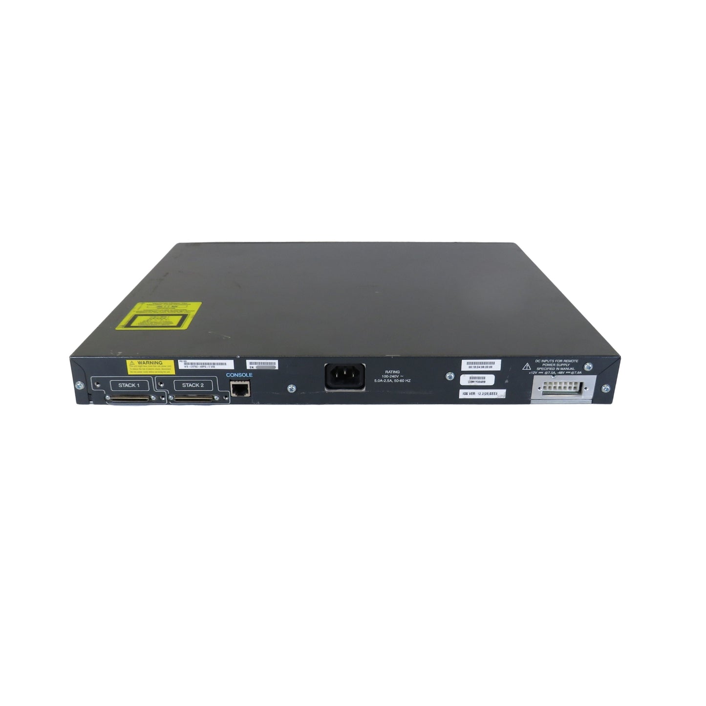Cisco WS-C3750-48PS-E 3750 48 Port 10/100 PoE + 4 SFP Switch (Refurbished)