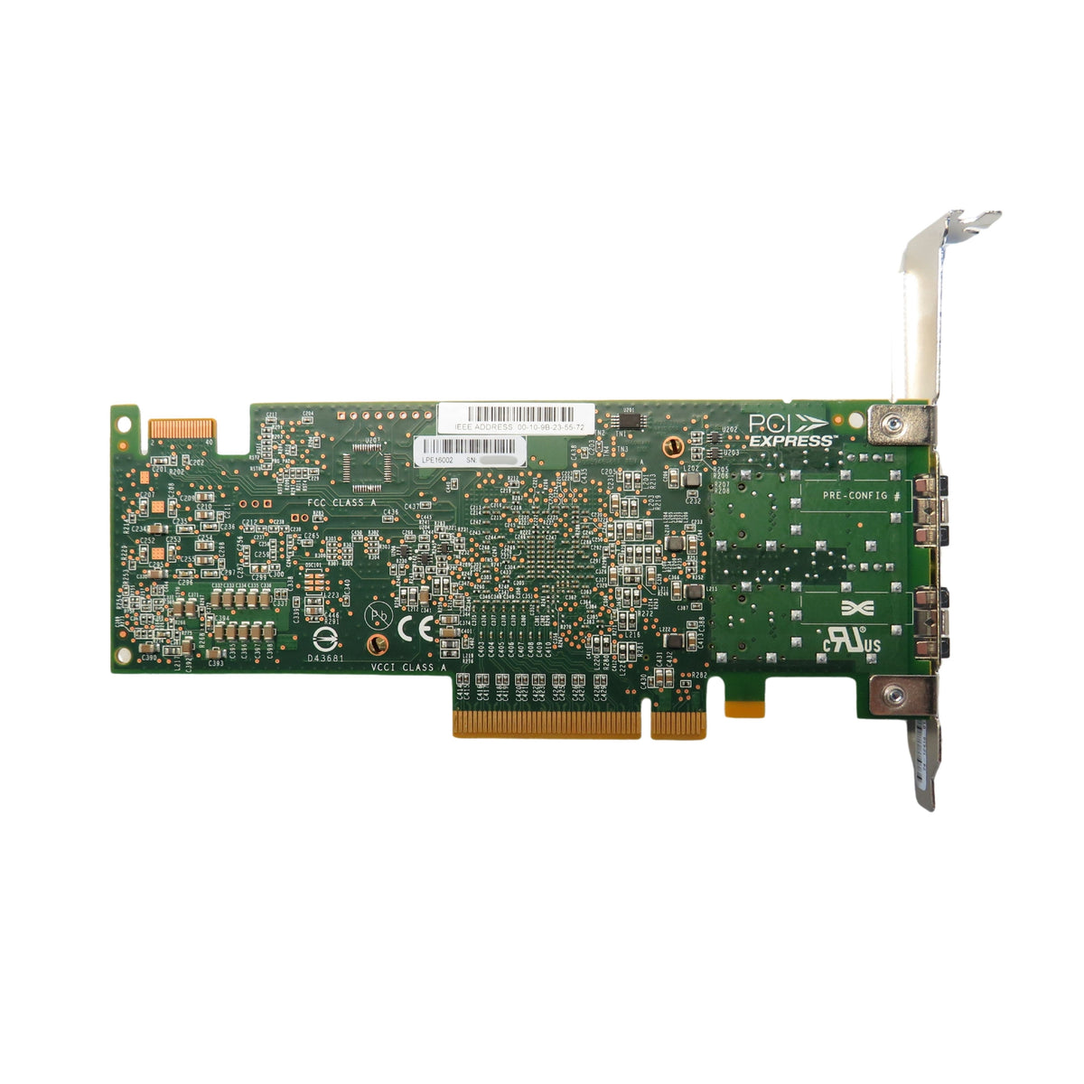 Cisco UCSC-PCIE-E16002 Dual Port FC 16Gbps HBA Host Bus Adapter (Refurbished)