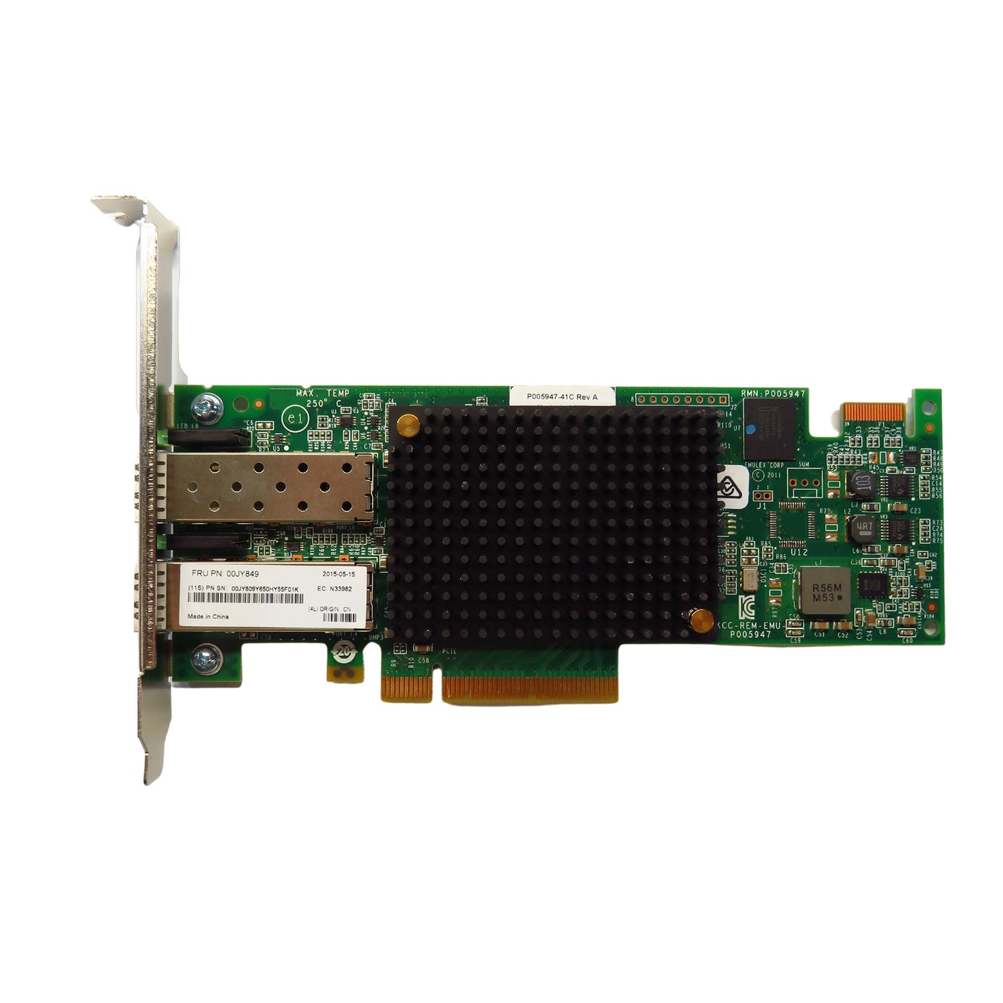 Lenovo 00JY849 LPE16002 2 Port 16GB FC SFP HBA Host Bus Adapter (Refurbished)