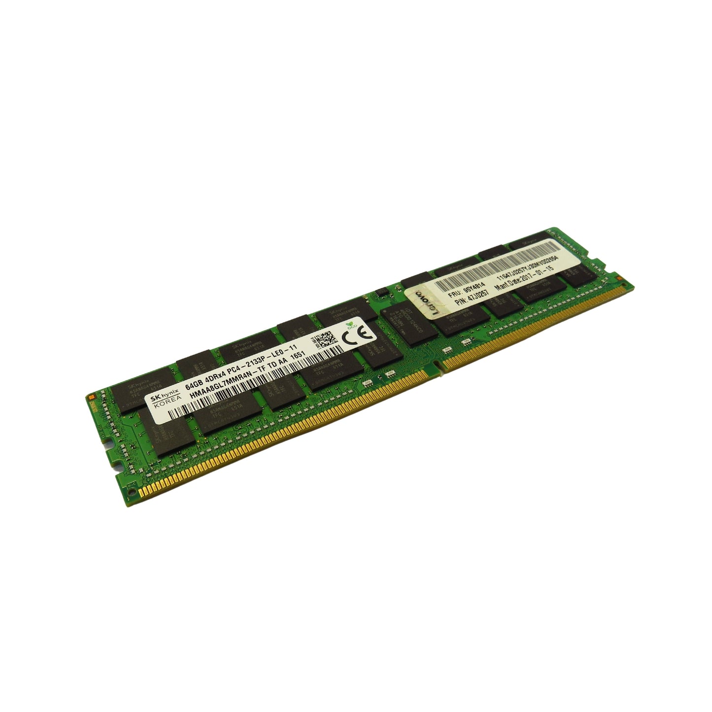 Lenovo 95Y4814 47J0257 64GB 4DRx4 PC4-2133P 2133MHz DDR4 LRDIMM Server Memory (Refurbished)