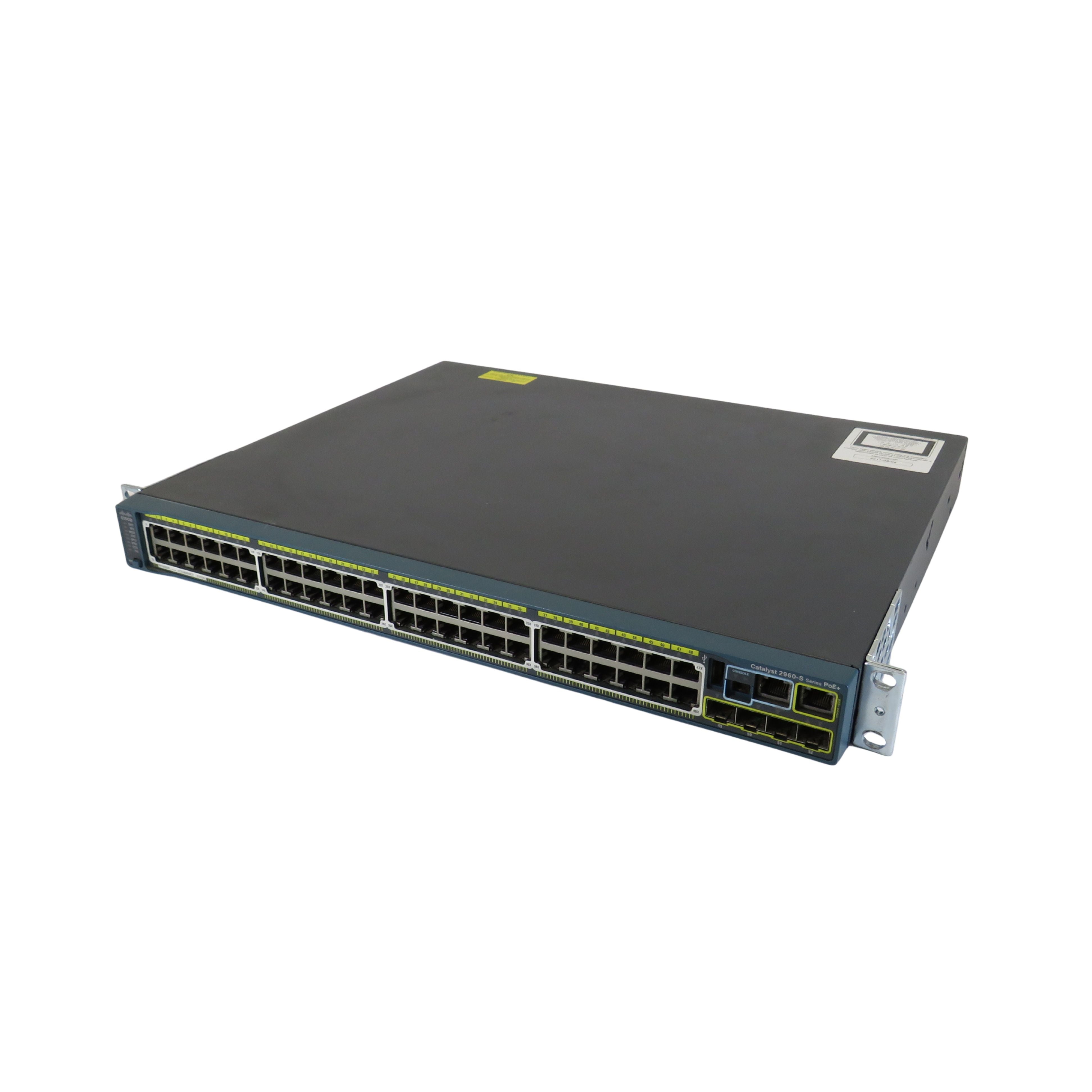 Cisco WS-C2960S-48LPS-L Catalyst 2960-S PoE+ 48 Port 10/100/1000