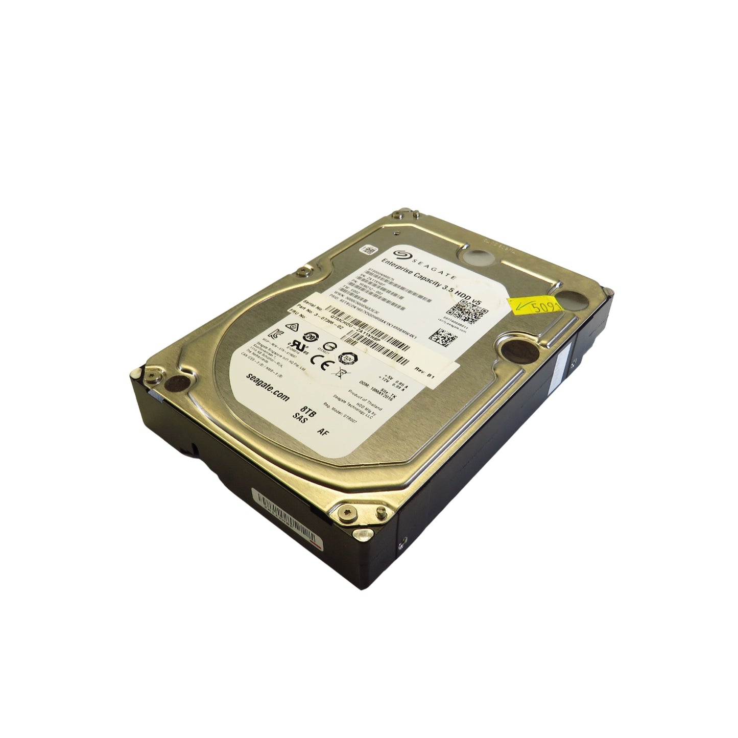 Seagate ST8000NM0075 8TB 3.5" SAS 12Gbps 7.2K RPM HDD Hard Drive (Refurbished)