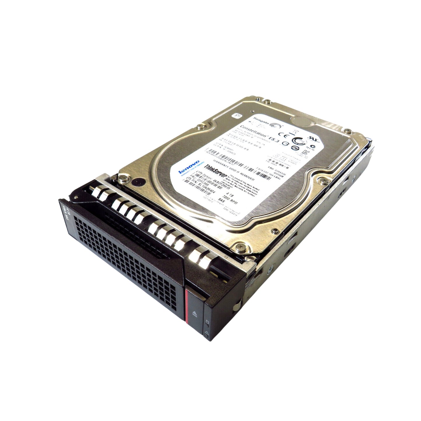 Lenovo 00FC388 3.5" 4TB 7200RPM SAS 6Gb/s Hard Disk Drive (HDD), Silver (Refurbished)