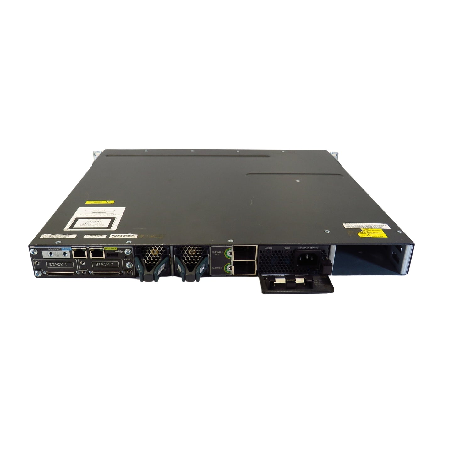 Cisco WS-C3750X-48T-S 48 Port Gigabit Ethernet 1U Switch w/ 350WAC (Refurbished)