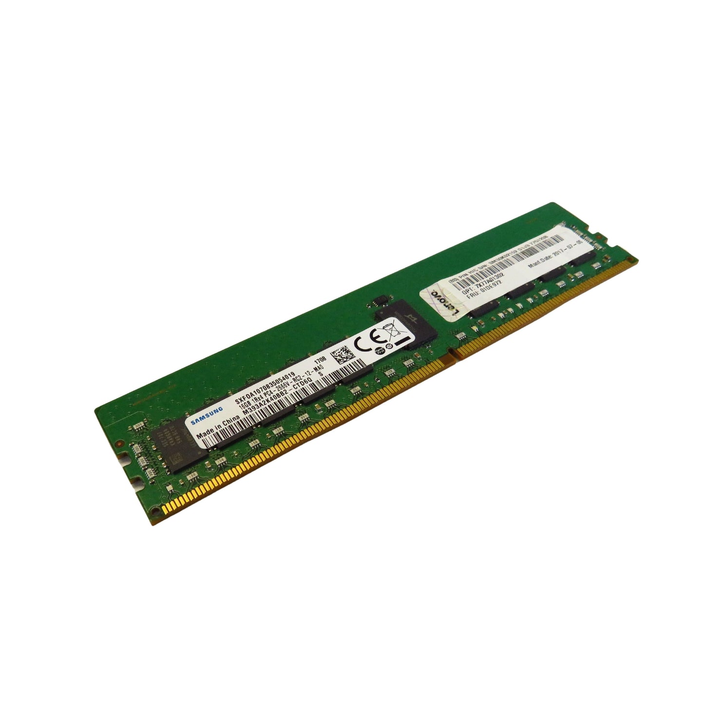 Lenovo 01DE972 7X77A01302 16GB 1Rx4 PC4-2666V 2666MHz DDR4 RDIMM Server Memory (Refurbished)