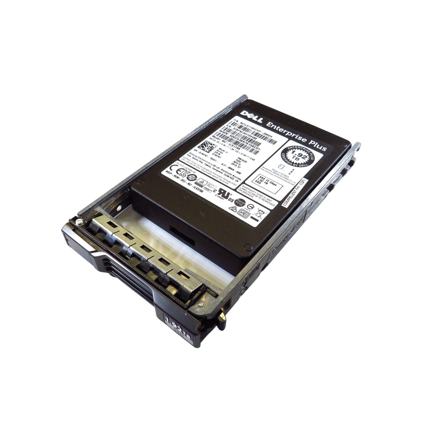 Dell Compellent 1NFN7 1.92TB 2.5" SAS 12Gbps SSD Solid State Drive (Refurbished)