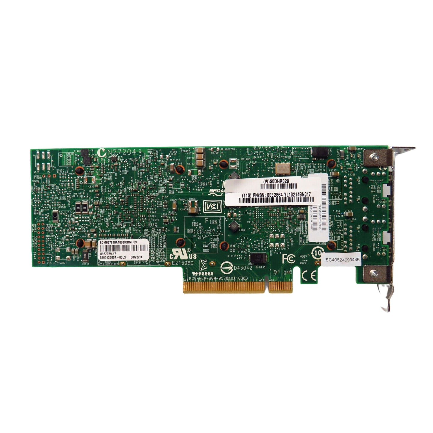 IBM 00E2864 EN0X 2CC4 PCIe2 2 Port 10GbE BaseT RJ45 Adapter Card (Refurbished)